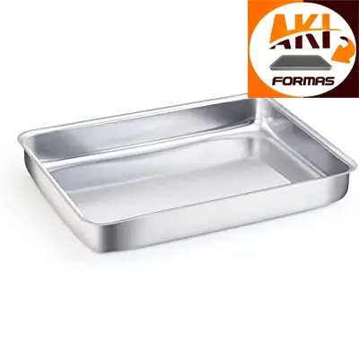 FORMA ESTAMPADA   30X21,5X5  RETANGULAR DE ALUMINIO  PARA ALTA TEMPERATURA NUMERO 2 COM NOTA FISCAL
