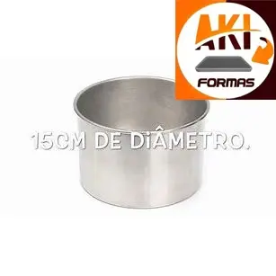 FORMA REDONDA 15X10 FIXA DE ALUMÍNIO   COM NOTA FISCAL (( CX 01 ))