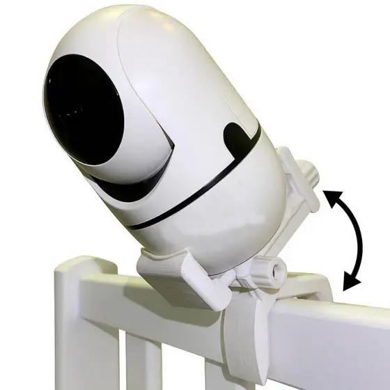Suporte Inclinável p/ Camera Baba Eletronica Universal para Berço, Cama ou Moveis - Reto / Inclinado