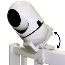 Suporte Inclinável p/ Camera Baba Eletronica Universal para Berço, Cama ou Moveis - Reto / Inclinado