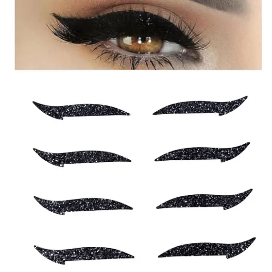 Kit Com 4 pares delineador adesivo reutilizável original
