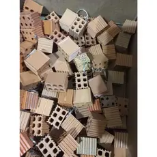 Kit 60, 70, 120, 180, 200, 240 chaveiros tijolinhos para personalizar