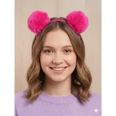 kit 6, 12, 18, 24 Tiara pompom, Arquinho pompom