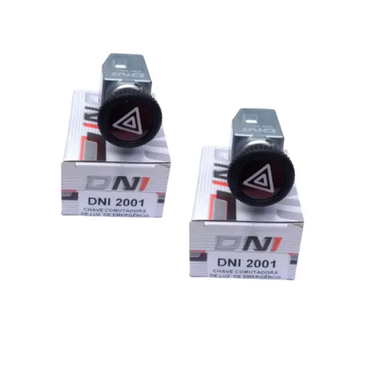 Kit 2x Botao Pisca Alerta Fusca Kombi Brasilia Luz Emergencia Novo Dni2001
