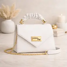 Bolsa Feminina Premium com Alça Franzida | Elegância Minimalista Luxo