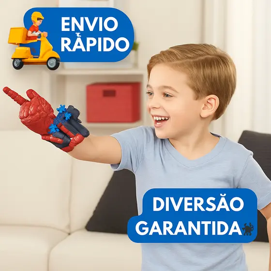Brinquedo Homem Aranha | Luva Lançadora de Teia e Dardos | Super-Herói Infantil