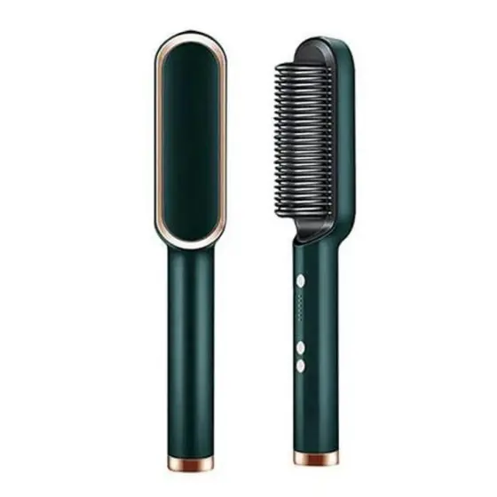 VERDE - Escova Alisadora Elétrica Bivolt