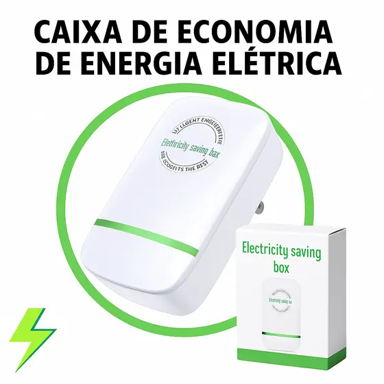 Caixa de Economia de Energia Elétrica – Filtro de Rede/Estabilizador de Tensão para Proteção e Organização