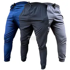 Kit 3 Calças SlimFit Elastano Reforçada para Treino Corrida e Academia Premium