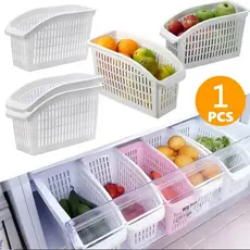1/2/3 Cesto Organizador Cozinha Geladeira Armário