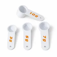 Kit Medidor Scoop 3g 5g 7g 10g Colher Dosadora Plástica Várias Medidas