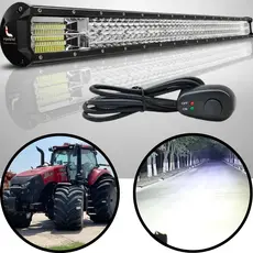Barra De Led Automotiva 432w 80cm Off Road 12v 24v + chicote completo