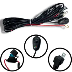 Chicote para Instalação de Barra de LED e Farol de Milha Bivolt 12V/24V
