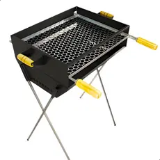 *PROMOÇÃO* Churrasqueira a Carvão Com Grelha Inclusa 86cm em Aço Carbono 3 Andares Grande Espetinho