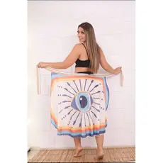 Saia Estampa Feminina para Praia Novidade 2024 sem Babado