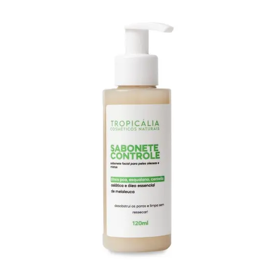 Sabonete Facial  para Controle de Oleosidade, Espinhas e Cravos - Centella Asiática e Esqualano 120mL