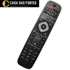Controle Remoto Tv Philips Netflix Vudu 8076