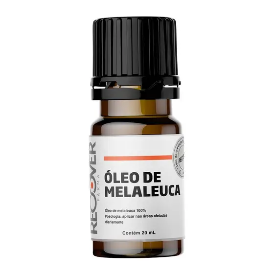 Óleo de Melaleuca 100% - 20mL - Fungos Bactérias Psoríase Acne Dermatite