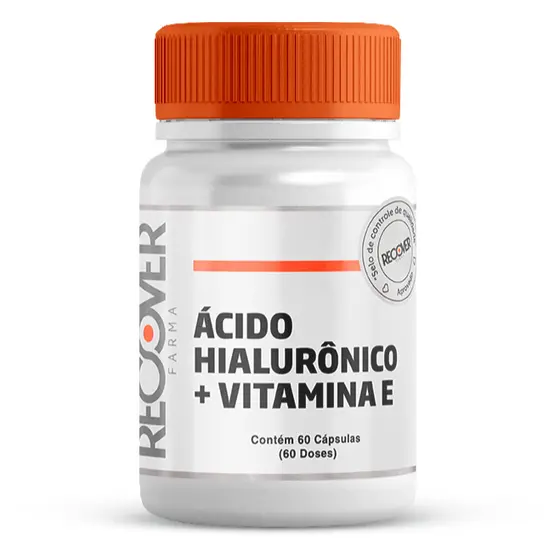 Ácido Hialurônico 50 mg + Vitamina E - 60 Caps (30 Doses)