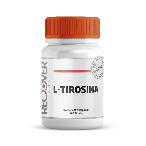 L-Tirosina 500mg - 120 Cápsulas - Recover Farma