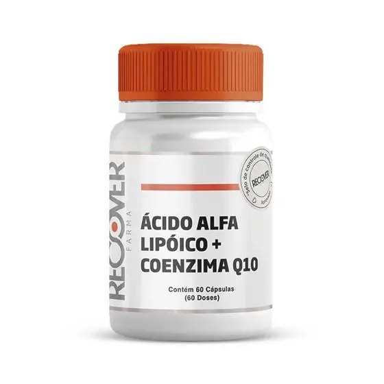 Ácido Alfa Lipóico 200mg + Coenzima Q10 100mg - 60 Cápsulas - Recover Farma