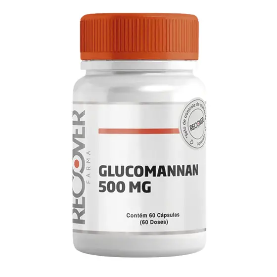 Glucomannan 500mg 60 Cápsulas - Recover Farma