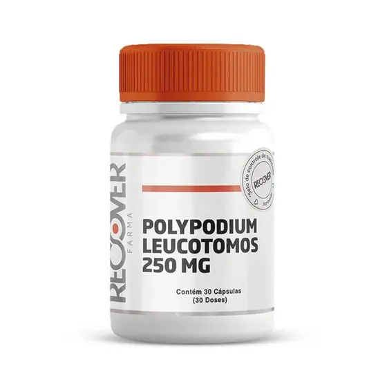 Protetor Solar em Cápsulas - Polypodium Leucotomos 250mg - 30 Cápsulas (30 Doses) - Recover Farma