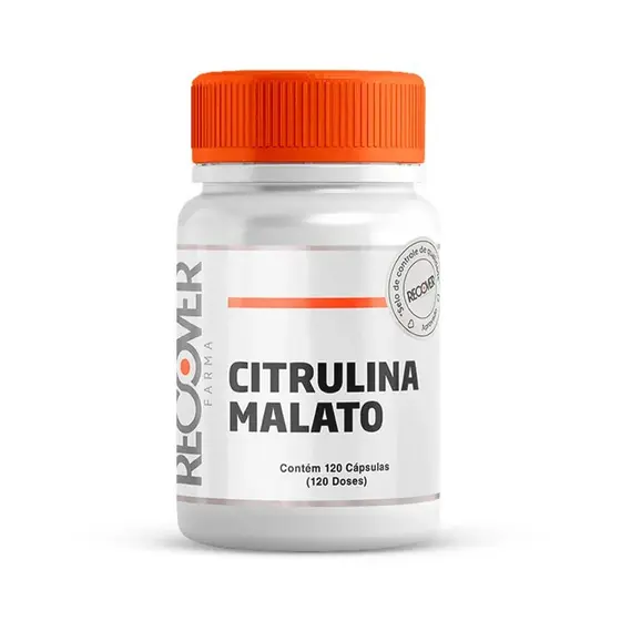 Citrulina Malato 500mg - 120 Cápsulas (120 Doses) - Recover Farma