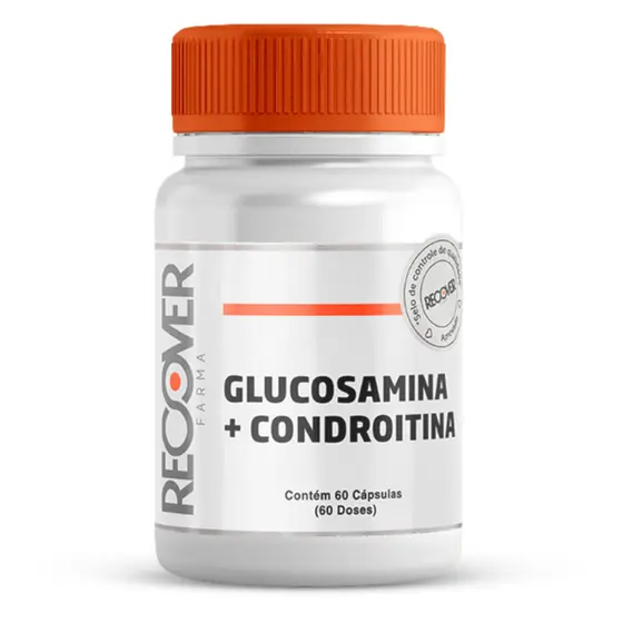 Glucosamina 250mg + Condroitina 200mg - 60 Cápsulas (60 Doses) Recover Farma
