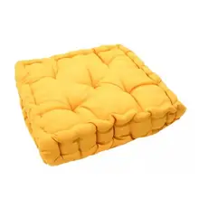 Almofada Turca 60x60 Mostarda Grande Cheia Sala Banco Pallet