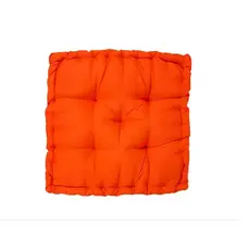 Almofada Turca 60x60 Laranja Grande Cheia Sala Banco Pallet