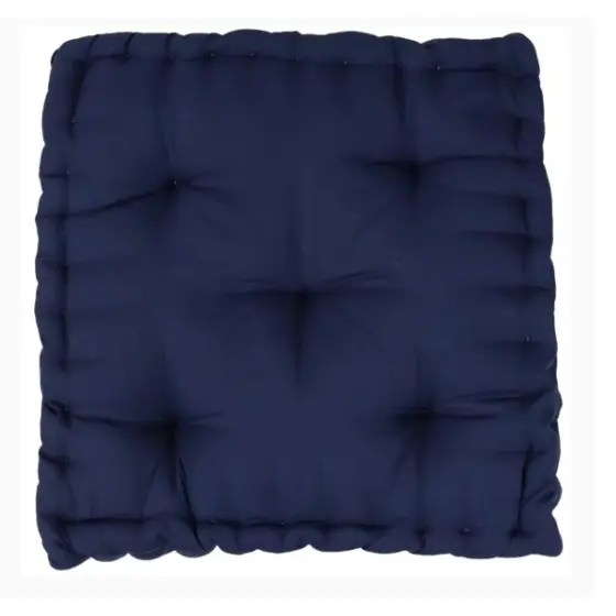 Almofada Turca 60x60 Azul-marinho Grande Cheia Sala Banco Pallet