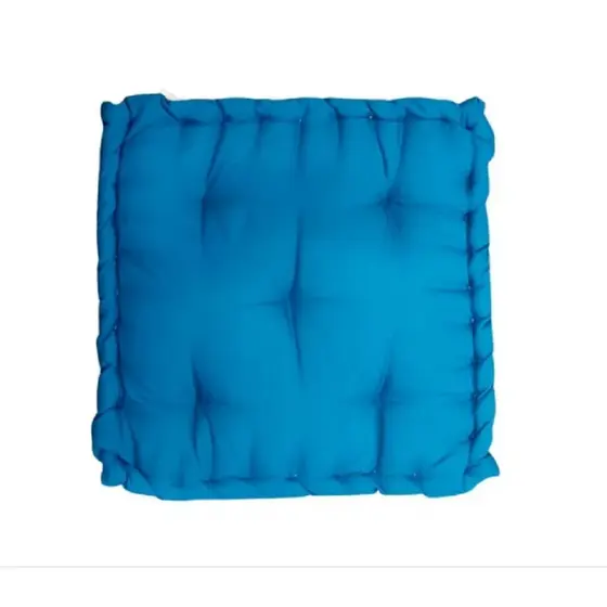 Almofada Turca 60x60 Azul-turquesa Grande Cheia Sala Banco Pallet