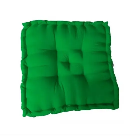 Almofada Turca 60x60 Verde Bandeira Grande Cheia Sala Banco Pallet