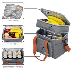 Bolsa Térmica Marmita Lanche Bebida Grande Capacidade Piqueniques para Viagens ao Ar Livre Na Praia