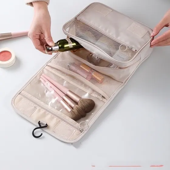 Bolsa Organizadora com Compartimentos para Cosméticos e Acessórios Multifuncional Ideal para Viagem