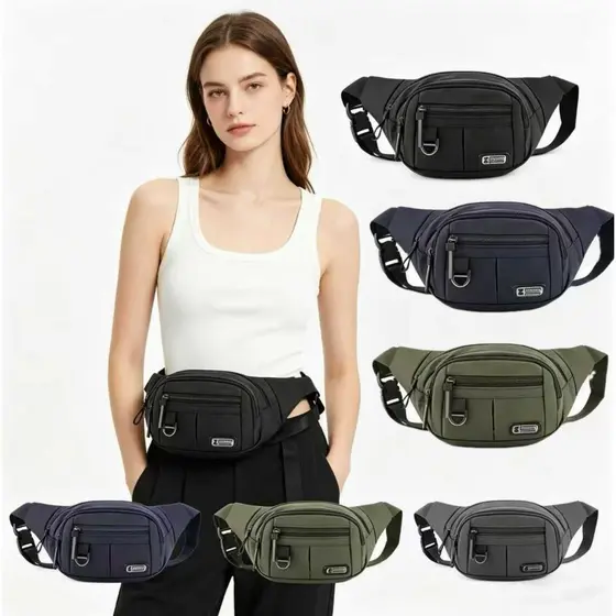 Pochete Masculina Impermeável com Alça Ajustável Estilosa Resistente e Versátil para Uso Diário
