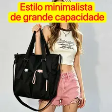 Bolsa Feminina Transversal Impermeável: Nylon Resistente, Grande Capacidade e Muitos Bolsos