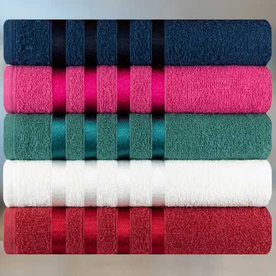 Kit Toalha de Rosto 100% Algodão 45x70cm - Coleção Ônix - Cores Lindas para Seu Ambiente