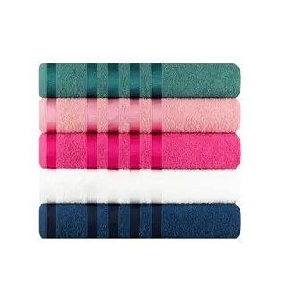 Kit com 2 toalhas gigante e macia 100% algodão Safira 70x1.60