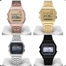 Relógio Retrô Vintage Unissex metal digital feminino e masculino Envio imediato Para todo Brasil Estiloso