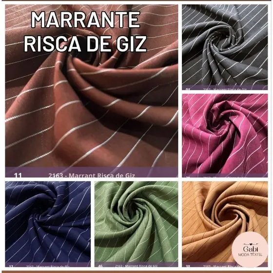 Tecido Marrante Risca de Giz (3m x 1,50m)