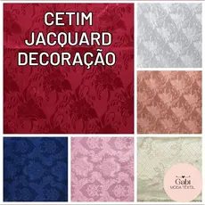 3 Metros de Tecido Cetim Jacquard Jacar Jakar Decorações 2 mts comp x 1,50 mt largura