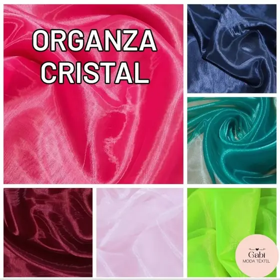 Tecido Organza Cristal (3m x 1,50m) Várias Cores e com o MELHOR PREÇO