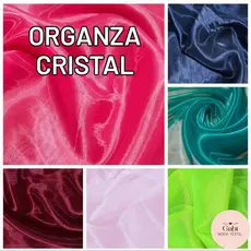 Tecido Organza Cristal (3m x 1,50m) Várias Cores e com o MELHOR PREÇO