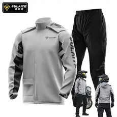 Fato Casaco de Chuva para Moto Refletivo impermeável- Casaco e Calça com Capa para Sapatos (Unissex)