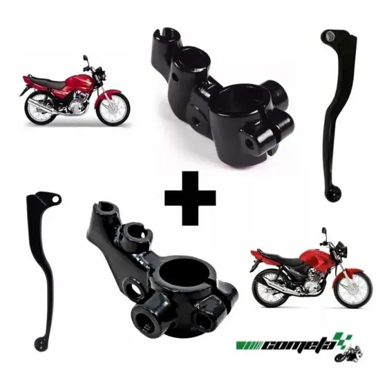 Kit Manicotos E Manetes de Embreagem E Freio a Tambor Moto Yamaha Ybr 125 / factor 125 150 E