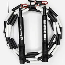Corda De Pular Speed Rope Com Rolamento + Cabo De Aço Segmentada Crossover Com Nome Personalizado