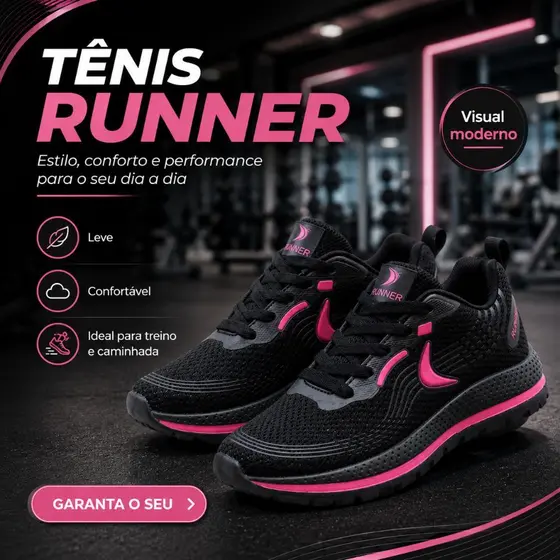 Tenis Feminino do 34 ao 39 com Sola Amortecedora Perfeito pra Academia Treino Uso Dia a Dia Respirável Antiderrapante