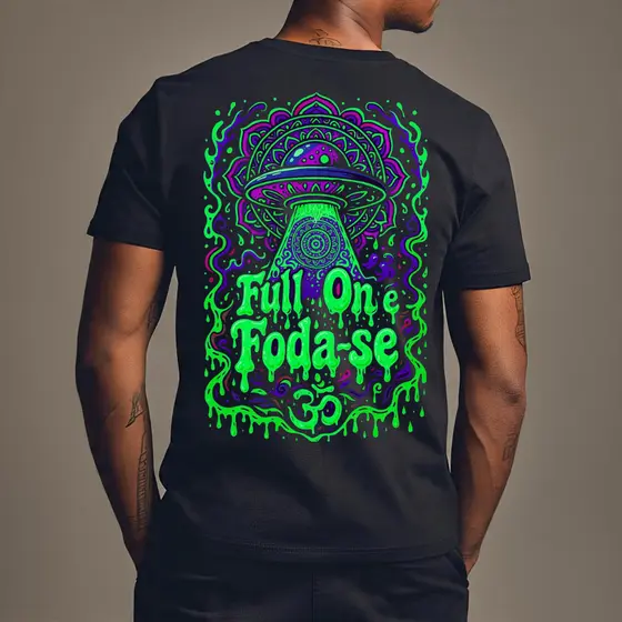 Camiseta Full On Rave Psicodélico Streetwear Camisa 100% Algodão